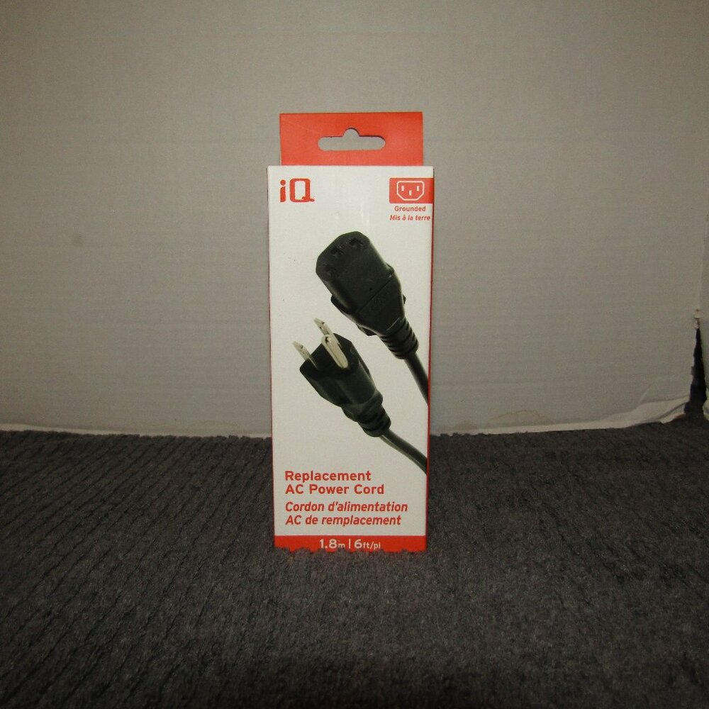 iQ Replacement AC Power Cord 1.8m